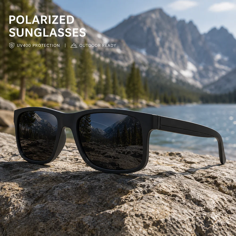 Fishing Sunglasses Polarized - نظارات شمسية جديدة للرجال والنساء، تصميم