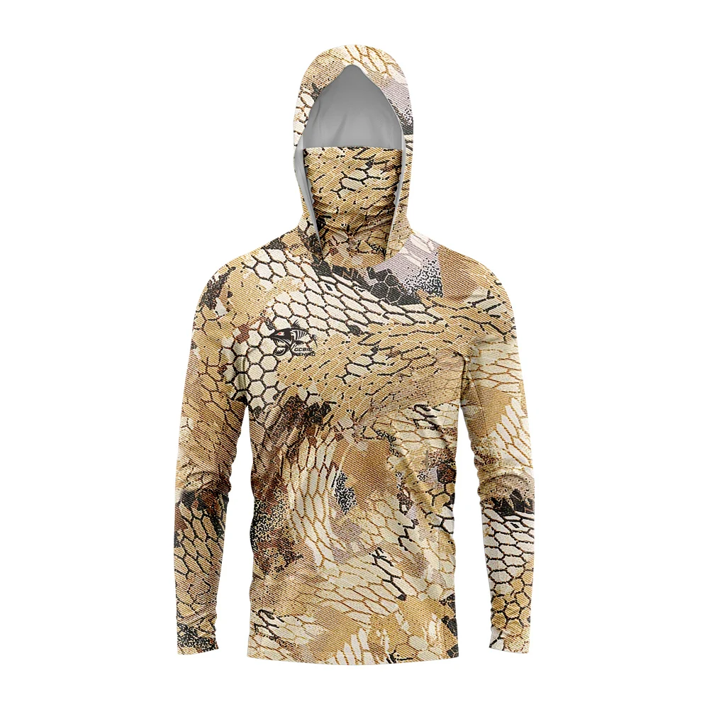 Fishing Shirt Uv Protection - قميص صيد رجالي بتصميم ثلاثي الأبعاد