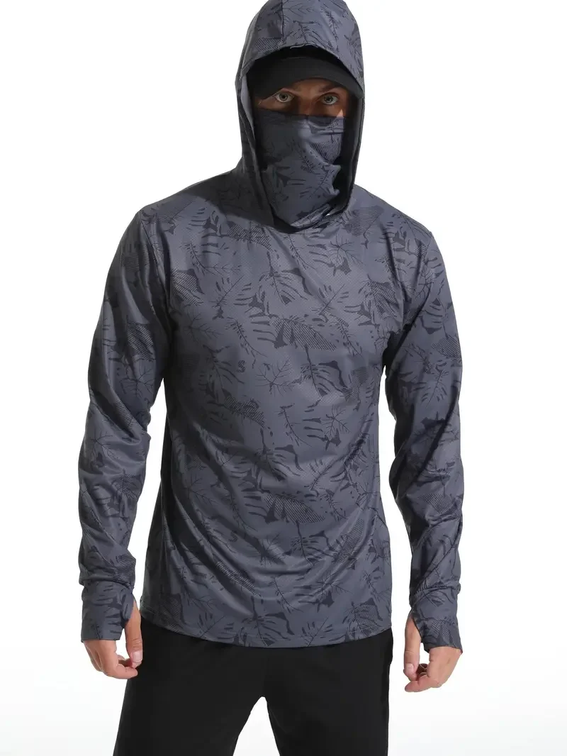 قميص صيد بغطاء للرأس للرجال، م - مراجعة Fishing Shirt Uv Protection وسعره