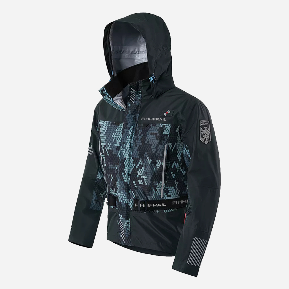 سترة صيد خفيفة الوزن للرجال مق - مراجعة Fishing Rain Suit وسعره